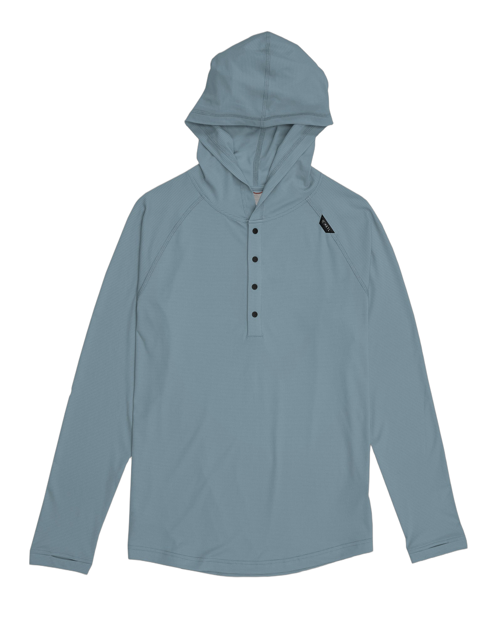 KETL NoFry Four Snap Sun Hoodie in Slate